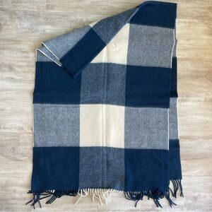 Coach blue checkered scarf